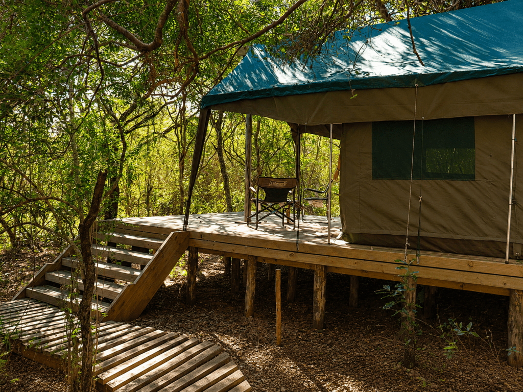 ihlathi lodge tent side view